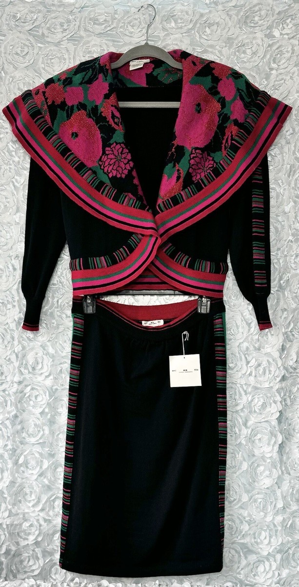 RARE VINTAGE 1980 Kansai Yamamoto KBS Sweater & NWT Skirt Set