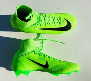 green youth football cleats