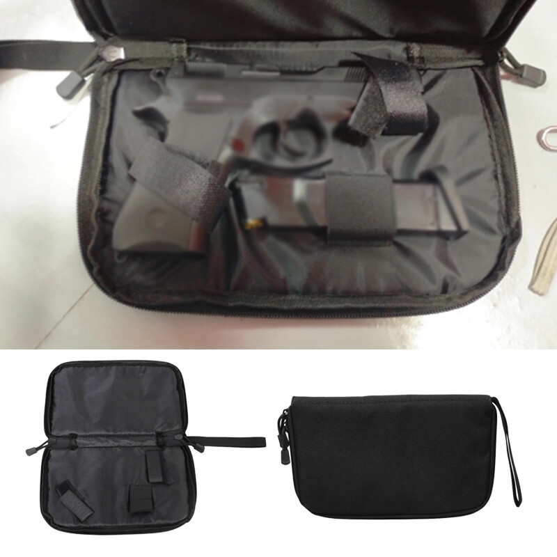 Sac De Rangement Tactique étanche Pour Pistolet, Multi-usages, Noir (16x27x2.5cm)