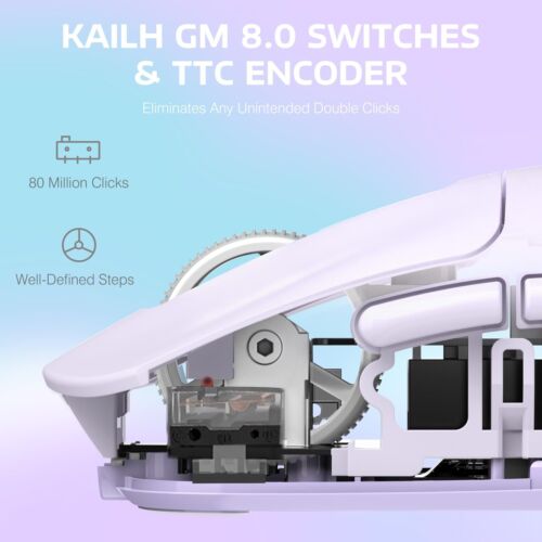 Mouse da gioco leggero wireless 26000 DPI 3 modalità con mouse antiscivolo per PC - Foto 44 di 70