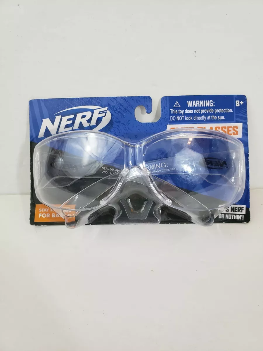 NERF Elite Glasses Goggles Clear Plastic Impact Resistant 8+ New Factory  Sealed