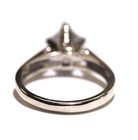 GIA certified 14k white gold 1.06ct princess diamond engagement ring 3.2g 5 — photo 5
