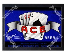 Historic Ace Beer, Sioux City Brewing Co Beer Ad Postcard