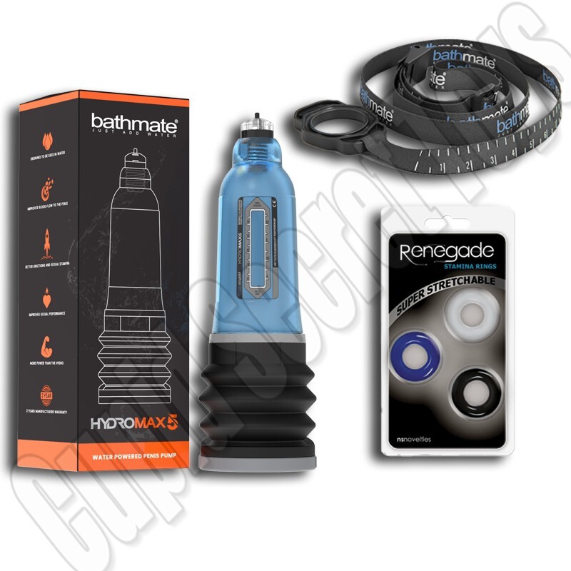 BATHMATE HYDROMAX 5 BLUE HYDROPUMP WATER PENIS ENLARGER