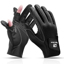 Cold Weather Neoprene 2 Slits Full Finger Gloves Fishing Windproof Warmer Gloves
