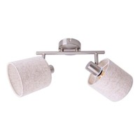 Deckenleuchte Deckenlampe Wohnzimmerlampe Metall Textil Spots Beweglich L 46Cm