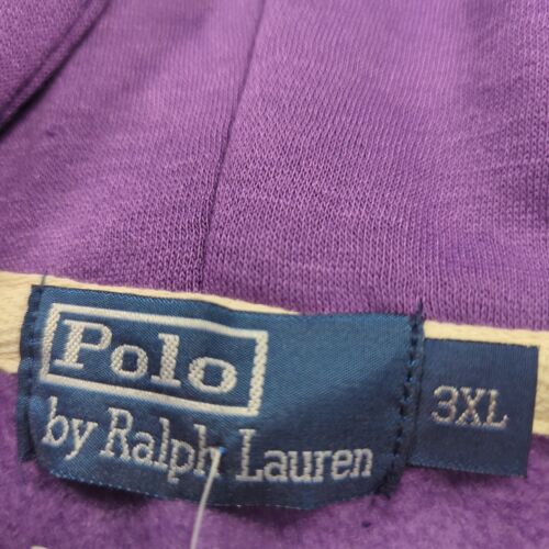 VTG Polo Ralph Lauren Hoodie Patches #3 Made In USA Size 3X NWT SEE MEASUREMENT - Picture 4 of 12
