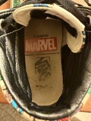 Vans Mens SZ 6.5 Skater Skate Shoe High Top Marvel Heroes  display picture 1