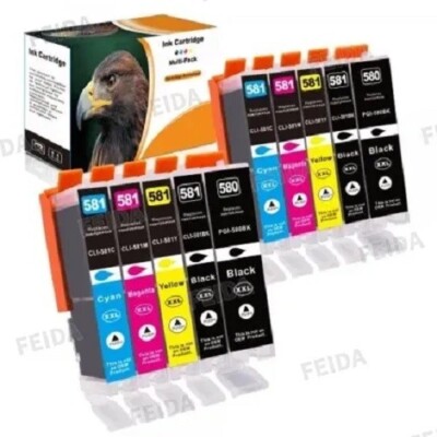 Patronen XXL für Canon Pixma TS6350 TR8550 TR7550 TS9550 TS705 PGI-580 CLI-581