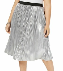 silver elastic skirt