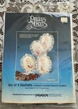 1984 PRECIOUS MOMENTS Goose Girls Sachet Needlecraft Kit Paragon 1090