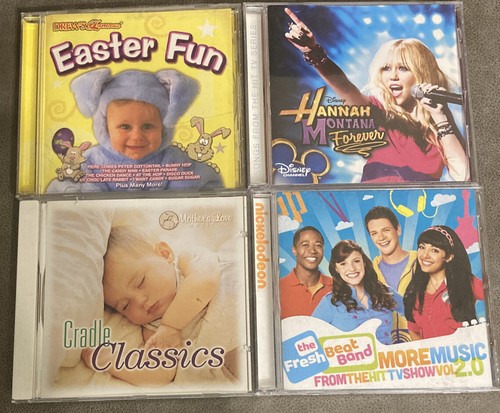 4 Children CDs: Fresh Beat Band,Easter Fun, Hannah Montana, Cradle Classics - Bild 1 von 3