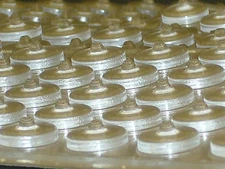 1000 Cylindrical Clear Rubber Bumpons Silent Top ,Silent top sbu080,Made in USA
