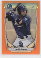 2014 Bowman Chrome Prospects Orange Refractor 16/25 Jose Urena #BCP45 0v0