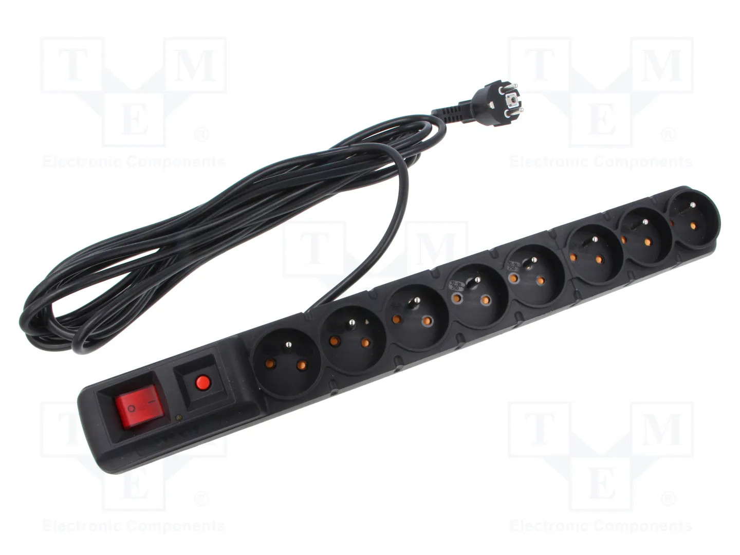 HSK DATA ACAR-S8-RACK-5M-BLACK Plug socket strip
