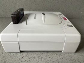 BOXED SEGA SATURN ELITE SAROO CONSOLE CLEAN W/ CONTROLLER POWER & AV CABLES