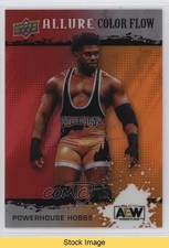 2022 Upper Deck Allure AEW Color Flow Red Orange Powerhouse Hobbs #R-24 READ kr0