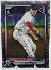 Payton Tolle 2024 Bowman Draft Chrome 1st Sunflower Seeds SSP RC Boston Red Sox