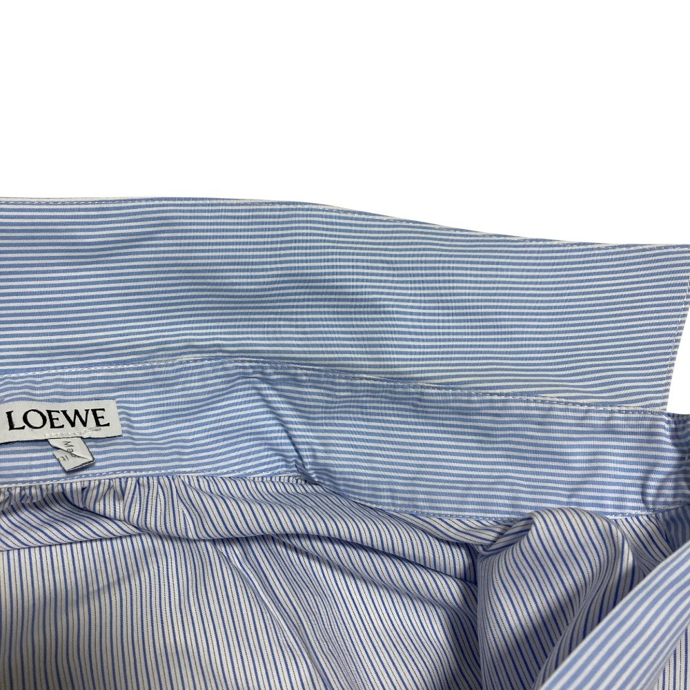 LOEWE Patchwork Oversized Striped Long Sleeve Shi… - image 8