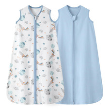 Baby Sleep Sack 0-6 Months 0.5 TOG, 100 Cotton Baby Wearable Blanket 2 Pack ...