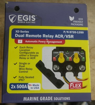 EGIS MOBILE ELECTRIC 8720-1350 XD Dual - Flex 2 - (ACR)-(Relay) with Knobs NEW 