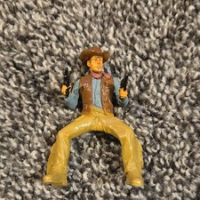 1970s Cowboy Western Toy Figure with Hat