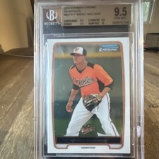 Bowman 2012 Chrome Prospects Manny Machado BCP217 BGS 9.5 Baltimore Orioles