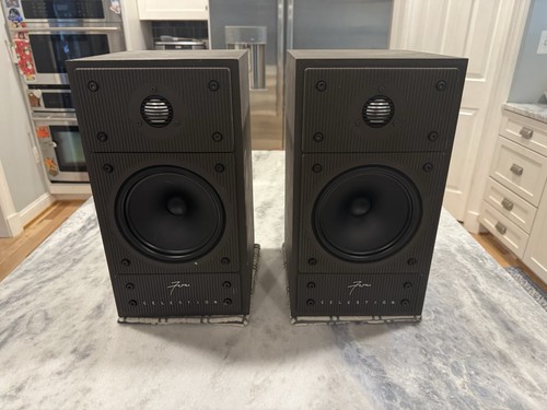 Celestion SL700 Bookshelf Speakers Pair Tested BiAmp Inputs Consecutive #s Look