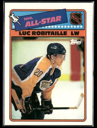 Luc Robitaille #1 1988 Topps Stickers card