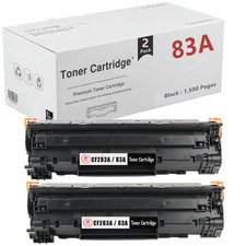 2 Black Toner Cartridge Fits For HP MFP M127fp MFP M127fw MFP M225dn MFP M225dw