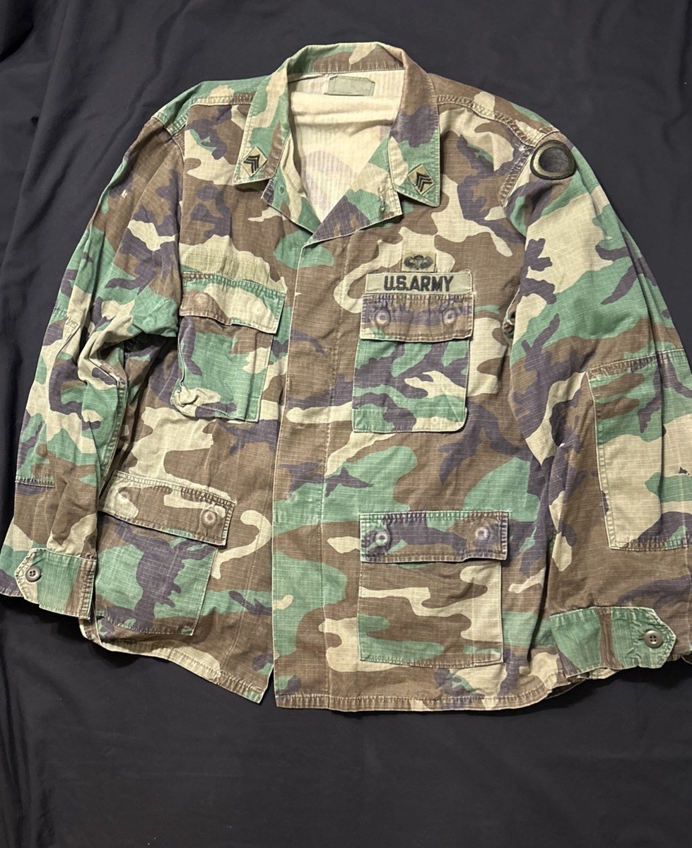 US Army BDU Coats (2) Size LR/XLR I Corps E5/E6 Jump/Air Assault