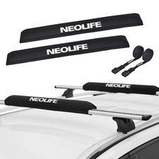 Soft Roof Rack Pads with Two 15 Ft Tie Down Straps for Surfboard, SUP