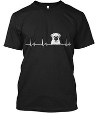 Cute Pug T-Shirt Made in the USA Size S to 5XL