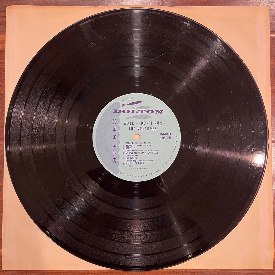 The Ventures - Walk Don't Run - 1960 STEREO 1st Pressing - Dolton BST-8003 VG/VG - Image 3 of 4