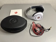Monster Beats by Dr. Dre Solo HD Wired On-Ear Headphones White Works Parts Only