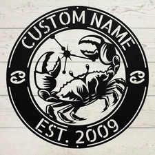 Custom Constellation Metal Sign Cancer Zodiac Art Gift Star Astrology Home Decor