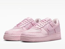 New Nike Air Force 1 Low SE Valentines Day Heart Locket Shoes Pink Size 10 w NIB