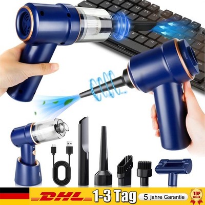 Mini USB Handstaubsauger,Staubgebläse Druckluft, Akku Kabellose Staubsauger Auto