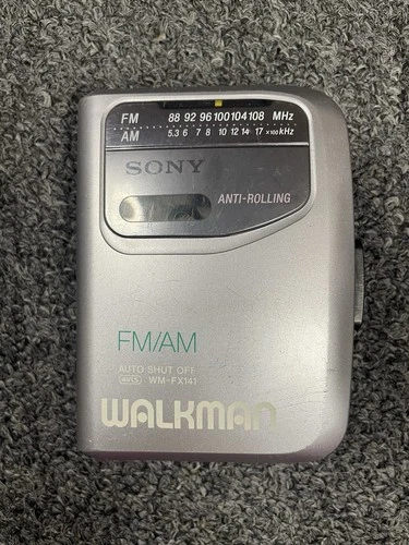 Vintage Sony Walkman AM/FM Radio Cassette Player WM-FX141 - Works