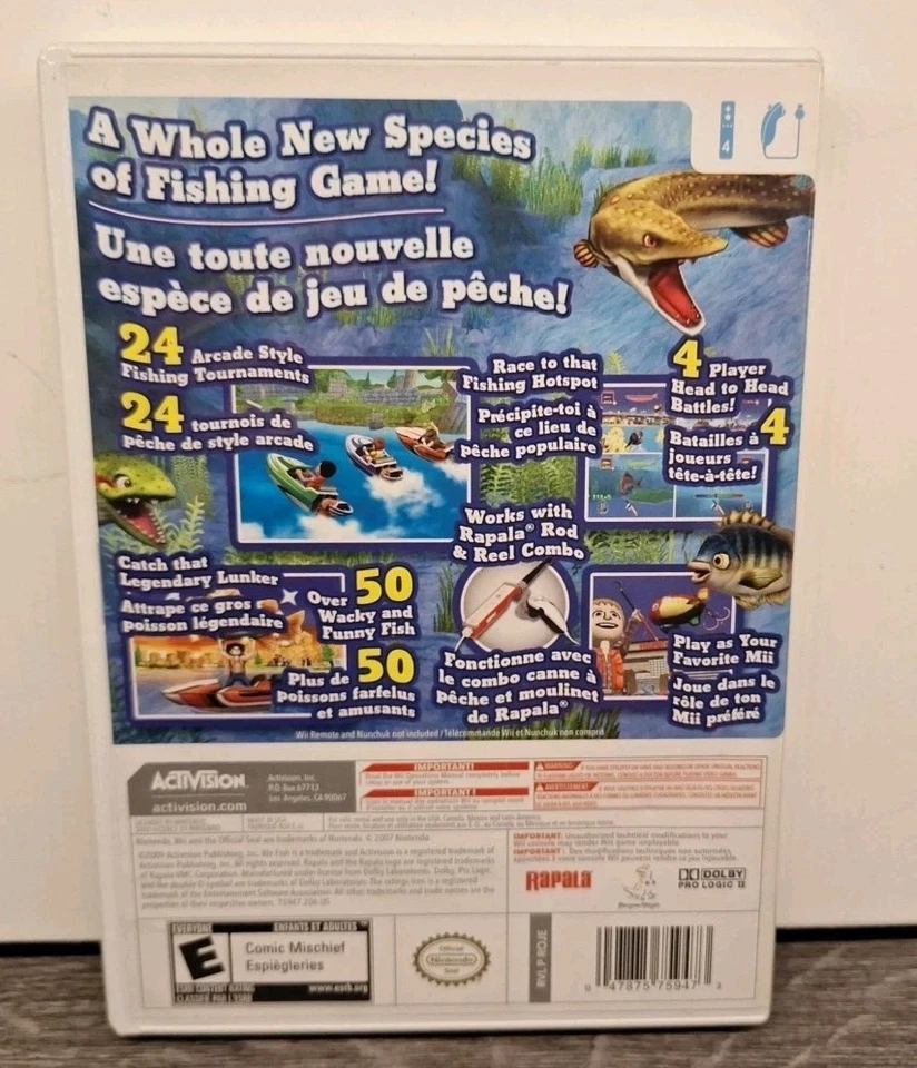 Rapala: We Fish w/ Rod & Reel | Nintendo Wii, 2009 - Image 3 of 4