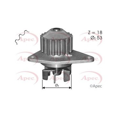 PEUGEOT 307 3A/C 2000-2012 Wasserpumpe AWP1133 APEC