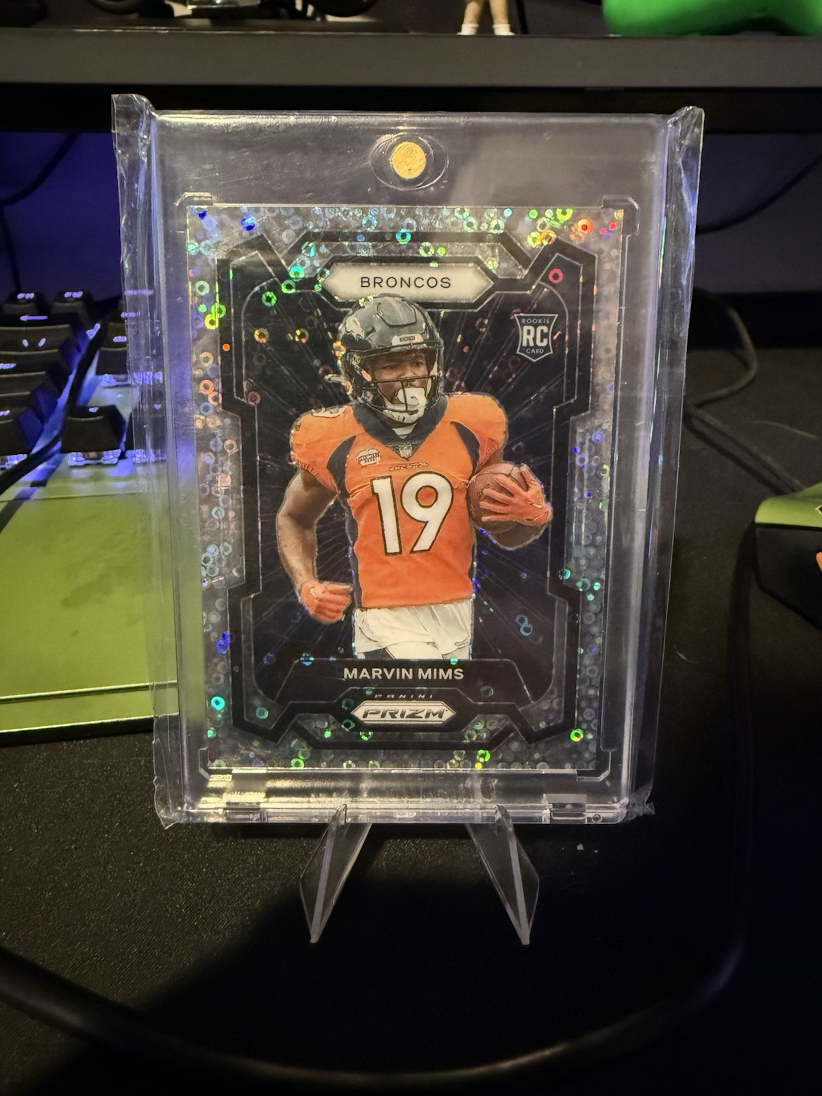 2023 Panini Prizm - Rookie Variation Marvin Mims #318 No Huddle Prizm (RC)