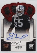 2013 Panini Crown Royale Retail Red Die-Cut Signatures /49 Sio Moore Auto fm0
