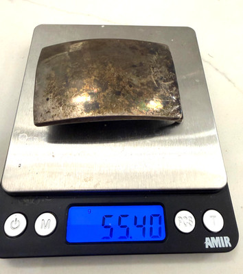 Comstock Heritage Sterling Silver .925 Belt Buckle 1 7/8 by 2 3/4, 55.4 grams