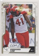2020 Upper Deck CFL Gold 50/50 Cordarro Law #85 x0m