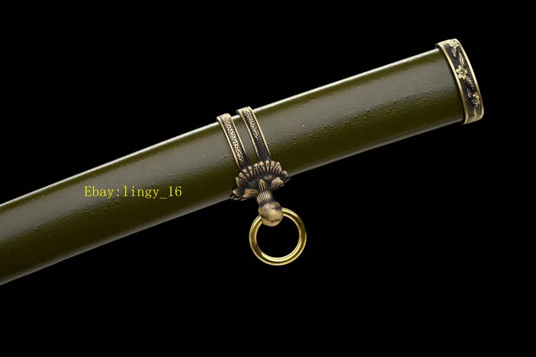 Functional Sword Military Saber Folded Steel Sharp TaChi Japanese Samurai Katana