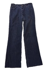 Wrangler Pleated Bell Bottom Corduroy Pants Size 32 Mens
