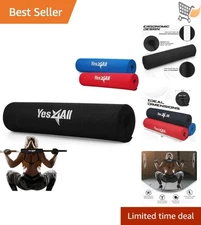 Barbell Foam Nylon Pad for Squats Lunges & Hip Thrusts Fits Standard Olympic Bar