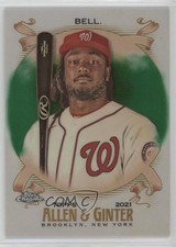 2021 Topps Allen & Ginter Chrome Green Refractor 85/99 Josh Bell #5 1pp3