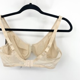 Wacoal Women Size 36D Bra 855225 Beige Brown Sheer Lace Underwire Stark Beauty